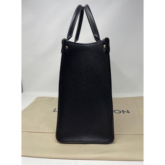 Louis Vuitton M45495 OnTheGo Tote MM Black/Beige NEW WITH TAGS! - Picture 8 of 13